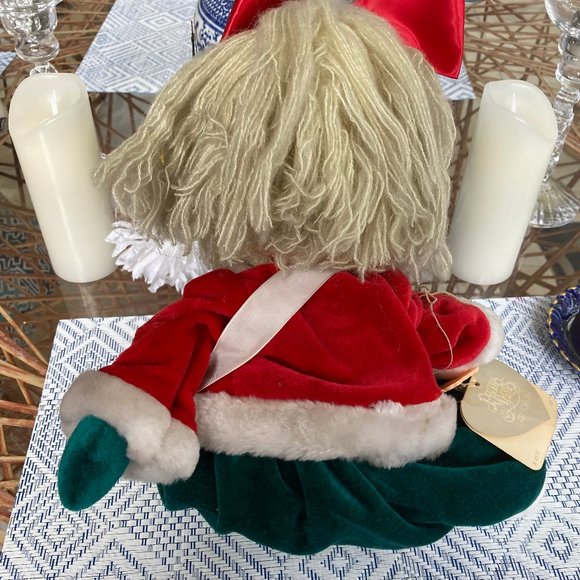 PRECIOUS MOMENTS CHRISTMAS DOLL 14" VINTAGE 1990 - Picture 6 of 8